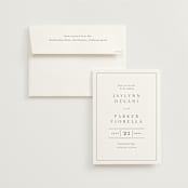 "Warm affection" - Save the Dates in Cotton by Stacey Meacham - Save the Date with Envelope