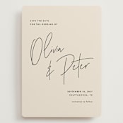 "Signed" - Save the Dates in Champagne by JoAnn Jinks - Front