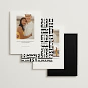 "Casual" - Save the Dates in Pearl by Owl and Toad - Back of Card Options