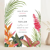 "Resort" - Save the Dates in Leaf by Elly - Front