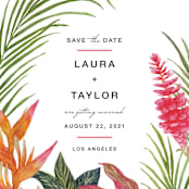 "Resort" - Save the Dates in Leaf by Elly - Detail