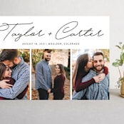 "Scripted Names" - Save the Dates in Ivory by Susan Asbill - Front