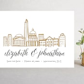 "Skyline - Washington DC" - Save the Dates in Gold Coast by Abby Munn - Front