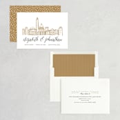 "Skyline - Washington DC" - Save the Dates in Gold Coast by Abby Munn - Assembled