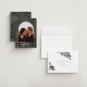 "Shade Garden" - Save the Dates in Moss by Laura Hankins - Assembled