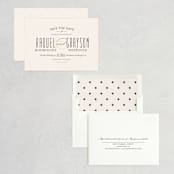 "Hyde Park" - Save the Dates in Soft Ivory by Meagan Christensen - Assembled