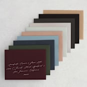 "Hyde Park" - Save the Dates in Soft Ivory by Meagan Christensen - Colored Envelopes Available