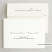 "Hyde Park" - Save the Dates in Soft Ivory by Meagan Christensen - FREE Recipient Addressing