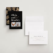 "modern classic" - Save the Dates in Noir by Corinne Malesic - Assembled