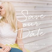 "Scripted Note" - Save the Dates in Snow by Lehan Veenker - Detail