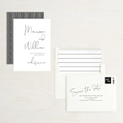 "A few words" - Save the Dates in Cotton by Susan Brown - Assembled