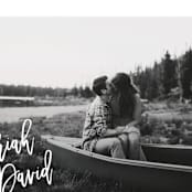 "Say I Do" - Save the Dates in Blanc by Paige Carrington - Detail