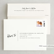 "Say I Do" - Save the Dates in Blanc by Paige Carrington - FREE Recipient Addressing