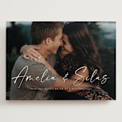 "Because of you" - Save the Dates in Marshmallow by Lea Delaveris - Front
