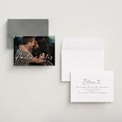 "Because of you" - Save the Dates in Marshmallow by Lea Delaveris - Assembled
