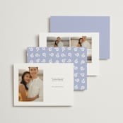 "Meander" - Save the Dates in Snow by Angela Marzuki - Back of Card Options