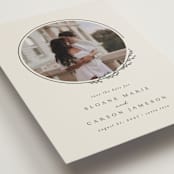 "Branched" - Save the Dates in Almond by Brianne Larsen - Detail