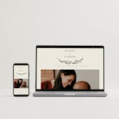 "Branched" - Save the Dates in Almond by Brianne Larsen - FREE Wedding Website