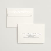 "watercolor flowers crest" - Save the Dates in Dusty Blue by Cass Loh - FREE Recipient Addressing