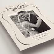 "Bow" - Save the Dates in Tuxedo by Corinne Malesic - Detail