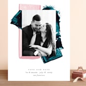 "Love Ink" - Save the Dates in Rose by Liz Conley - Front