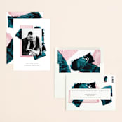 "Love Ink" - Save the Dates in Rose by Liz Conley - Assembled