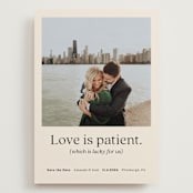 "Love is Patient" - Save the Dates in Champagne by Samantha Barkla - Front