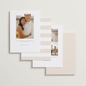 "Love is Patient" - Save the Dates in Champagne by Samantha Barkla - Back of Card Options