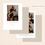 "Frame Up" - Save the Dates in Khaki by Stacey Meacham - Back of Card Options