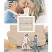 "Frame Up" - Save the Dates in Khaki by Stacey Meacham - Detail