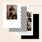 "Jotted" - Save the Dates in Golden by Ashley Hegarty - Back of Card Options