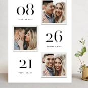 "Triple Take" - Save the Dates in Pearl by Hooray Creative - Front