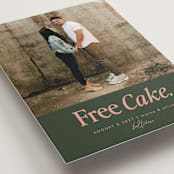 "Free Cake" - Save the Dates in Hunter by Erin L. Wilson - Detail