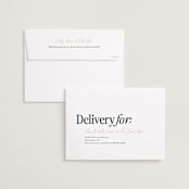 "Free Cake" - Save the Dates in Hunter by Erin L. Wilson - FREE Recipient Addressing