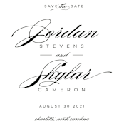 "Waltz" - Save the Dates in Tuxedo by Lori Wemple - Detail