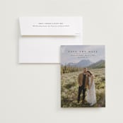 "Magical" - Save the Dates in Midnight by Abi de Leon - Save the Date with Envelope