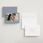 "Classic Manor" - Save the Dates in French Blue by Stacey Meacham - Assembled