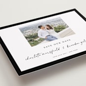 "Main Event" - Save the Dates in Onyx by Devika Keskar - Detail
