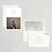 "Editorially" - Save the Dates in Tuxedo by Everett Paper Goods - Assembled