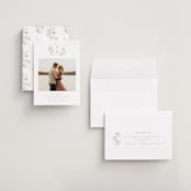 "Monogrammed" - Save the Dates in Taupe by Chris Griffith - Assembled