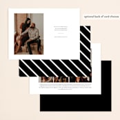 "Multi-Overlay" - Save the Dates in Tuxedo by Anna Elder - Back of Card Options
