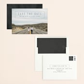 "boxed announcement" - Save the Dates in Midnight by Abi de Leon - Assembled