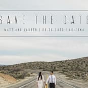 "boxed announcement" - Save the Dates in Midnight by Abi de Leon - Detail