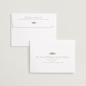 "Foliage Crest" - Save the Dates in Mulberry by Everett Paper Goods - FREE Recipient Addressing