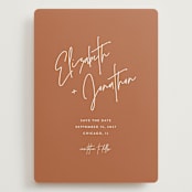 "Marked" - Save the Dates in Rust by JoAnn Jinks - Front