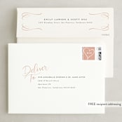 "Written with Love" - Save the Dates in Quartz by Leah Bisch - FREE Recipient Addressing