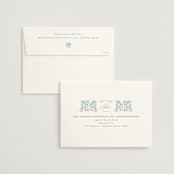 "Hydrangea Hedge" - Save the Dates in Nantucket by Susan Zinader - FREE Recipient Addressing