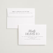 "Sideline" - Save the Dates in Stone by Laura Hankins - FREE Recipient Addressing