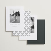 "Boucle" - Save the Dates in Ink by Kristie Kern - Back of Card Options