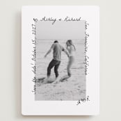 "Showered" - Save the Dates in Graphite by Claudia Orengo - Front